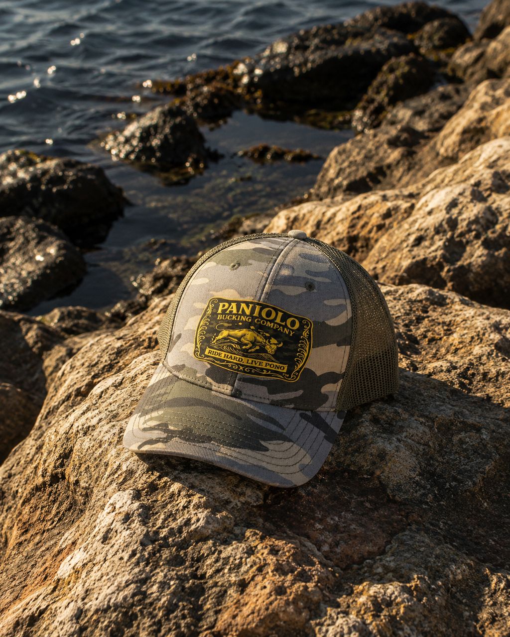 Paniolo Bucking Company™ Camo Trucker Hat
